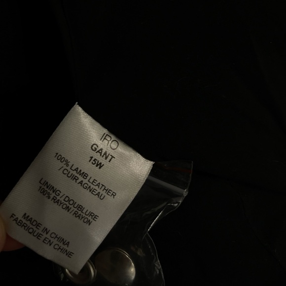 GORGEOUS IRO LEATHER LAMB JACKET - Picture 6 of 8